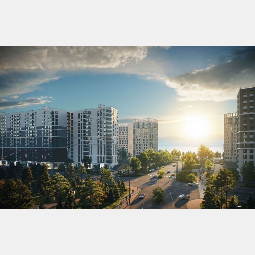 2-к. квартира, 68,6 м², 15/17 эт.