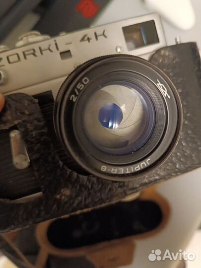 Плёночный фотоаппарат Зоркий 4К + объектив Юпитер