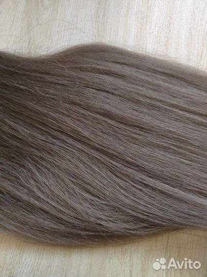 Хвост на резинке бу, длина 70см, светло-коричневый