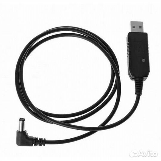 Кабель для зарядки раций Baofeng USB 9V 1A 5.5/2.1