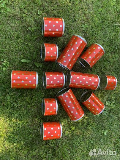 Банки для сыпучих продуктов СССР Винтаж горох