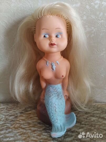 Кукла гдр.Русалка на камне