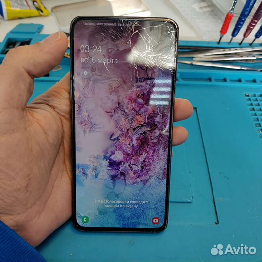 Переклейка замена стекла дисплея Samsung