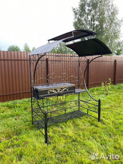 Мангал с печью