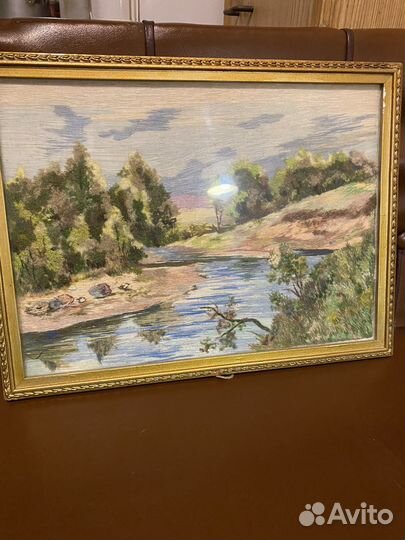 Картина вышивка гладью