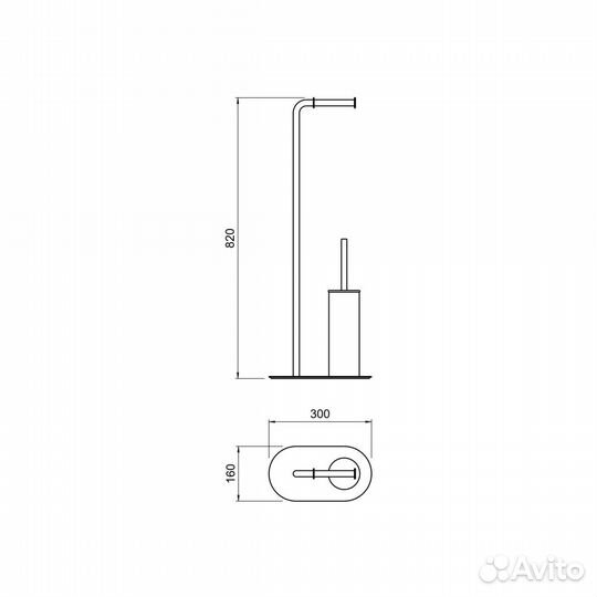 Держатель для туалетной бумаги Акватек aq4231cr