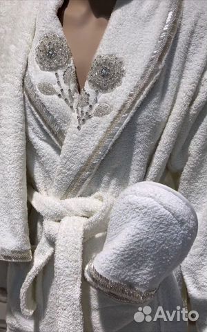 Халат банный женский, набор полотенец и тапочки объявление продам