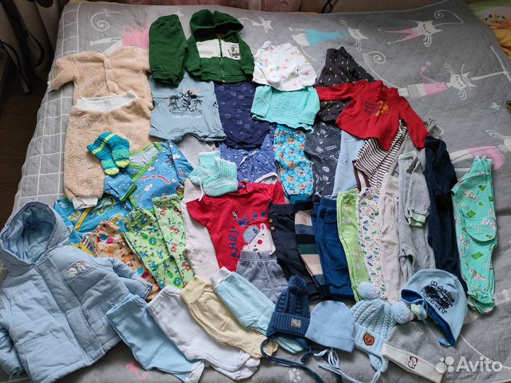 Пакет одежды для мальчика с 0 до 9мес