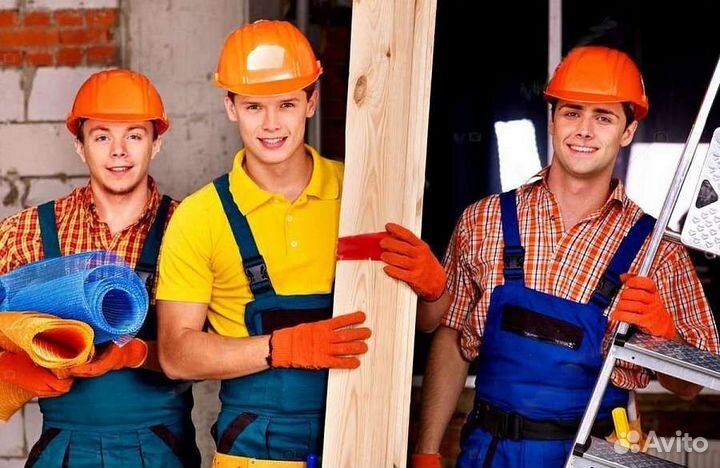 Разнорабочие на стройку с проживанием и питанием