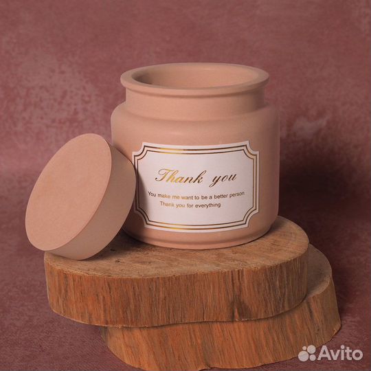 Силиконовая форма подсвечник с крышкой для гипса