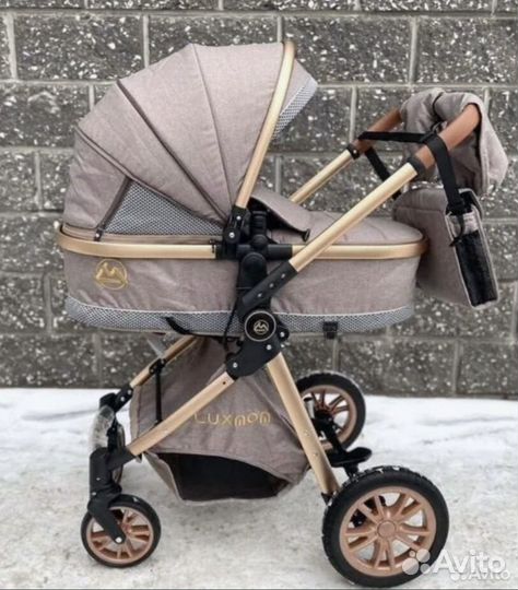 Коляска luxmom 3 в 1 бу