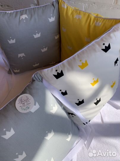 Бортики в кроватку новые