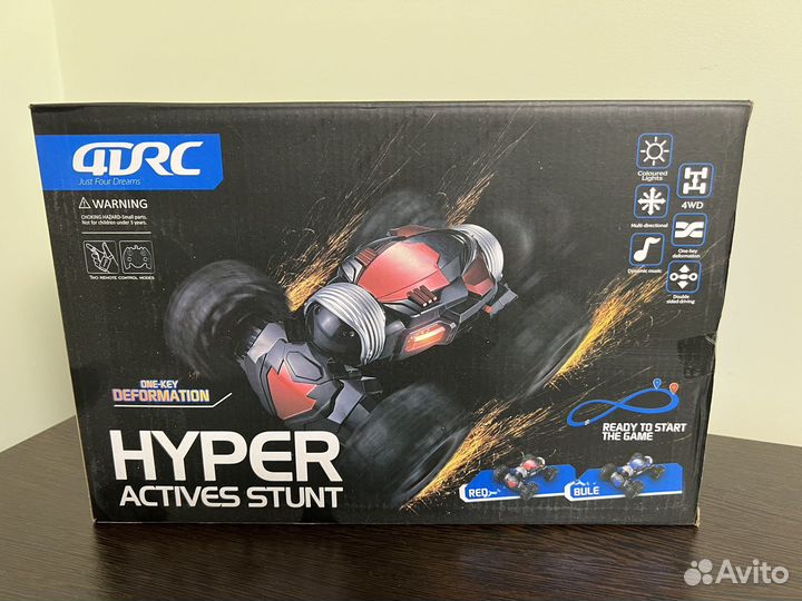 Машинка перевертыш красная