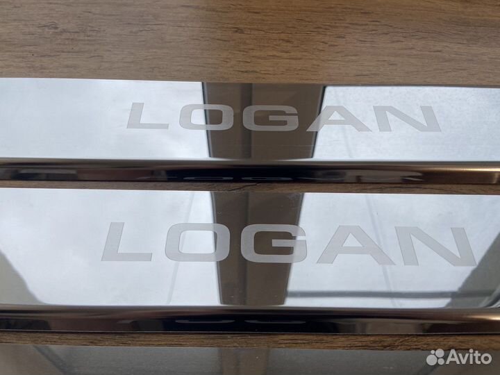 Накладки на пороги Renault Logan