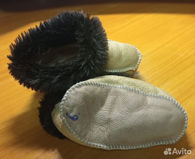 Чуни детские (Угги) б/у, нат.мех