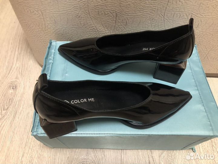 Туфли женские 38 размер, черные, новые