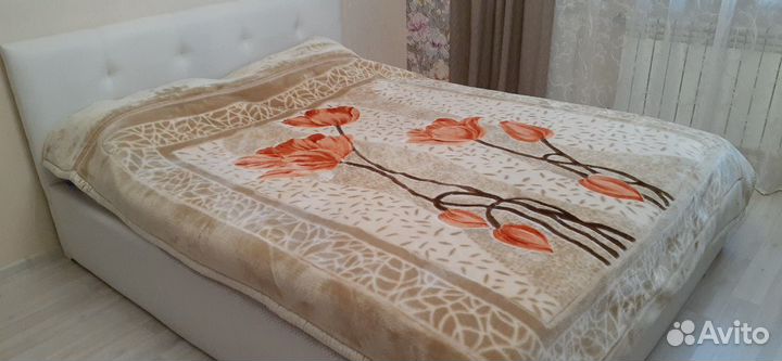 Плед варежка двусторонний (евро)