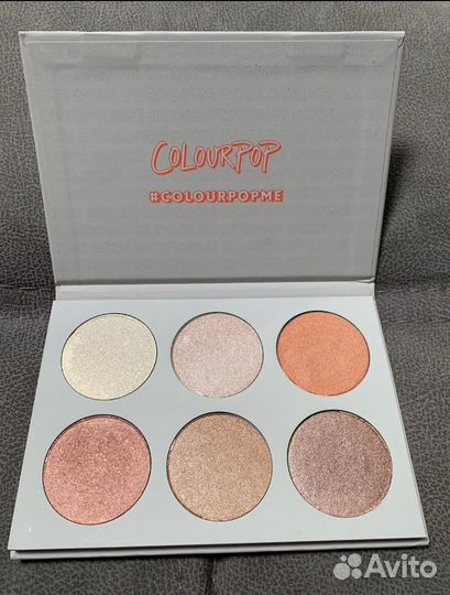 Палетка теней ColorPop хайлайтер, бронзер, румяна