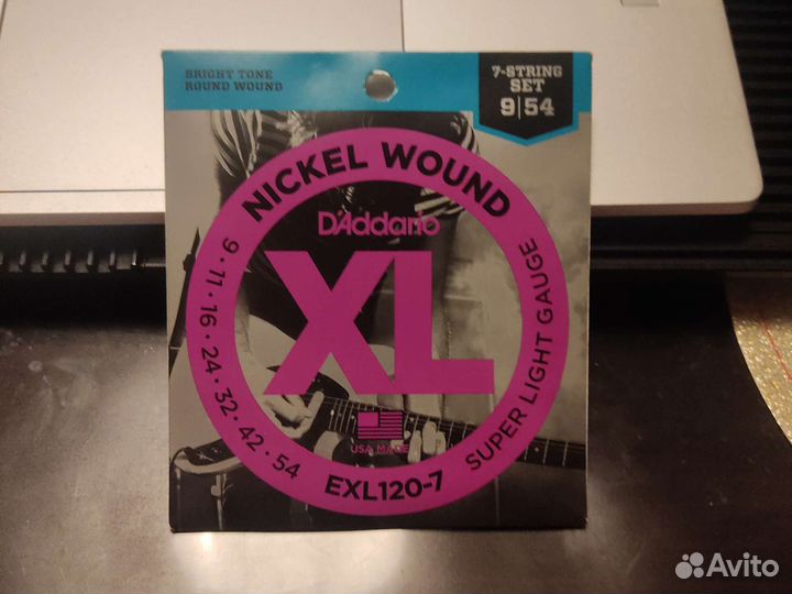 Струны для 7ми струнной электрогитары