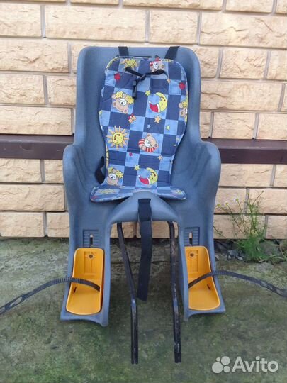 Детское вело кресло на багажник бу