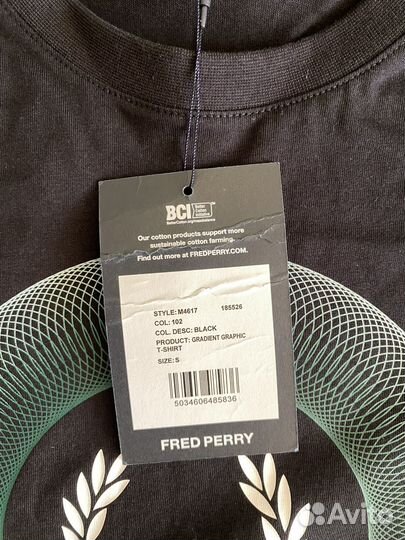 Fred perry футболка