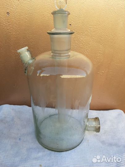 Бутыль Вульфа (склянка-аспиратор) 5 л и 1 л