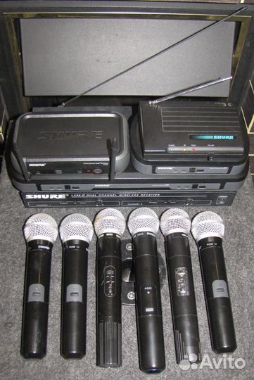 Микрофоны вокальные Shure SM/PG58 SH200 6шт радио