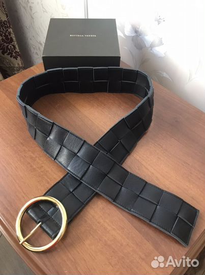 Ремень женский кожаный широкий