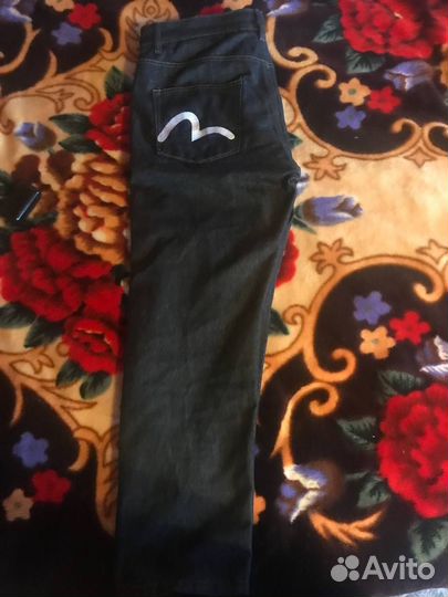 Мужские джинсы evisu с драконом