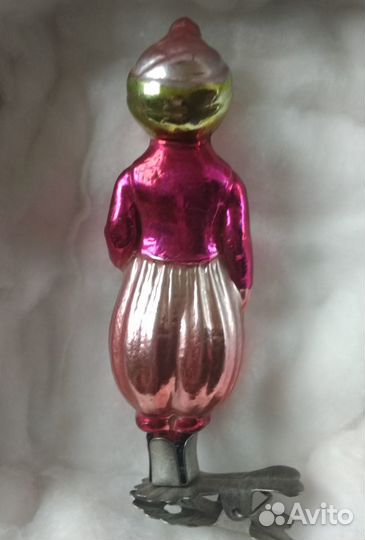 Игрушка ёлочная СССР Алладин на прищепке