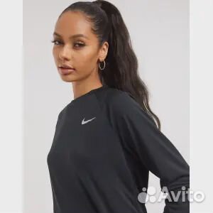 Черные кроссовки с длинным рукавом Nike Running