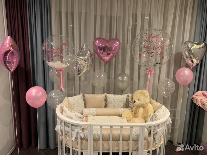 Кроватка овальная трансформер