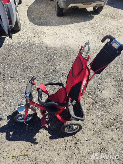 Детский трех колесный велосипед каталка