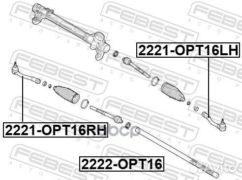 Тяга рулевая 2222OPT16 Febest