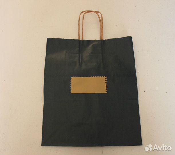 Крафт пакеты zara с кручеными ручками 20шт