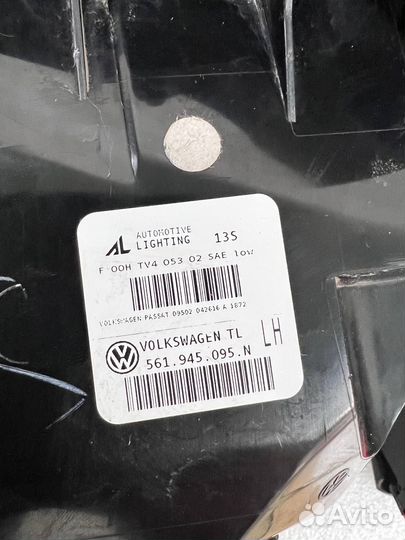 Задние фонари Passat NMS USA 2016-19