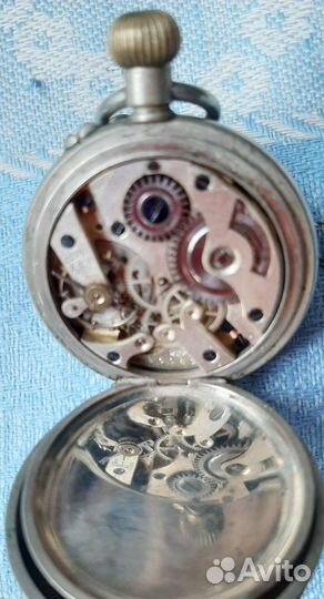 Старинные карманные часы Г.Мозер с цепочкой