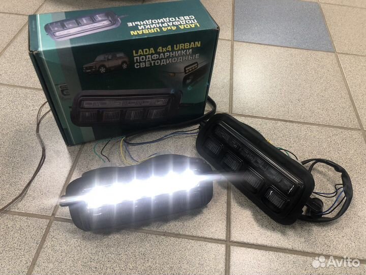 Надфарники нива led новые бегающий поворотник