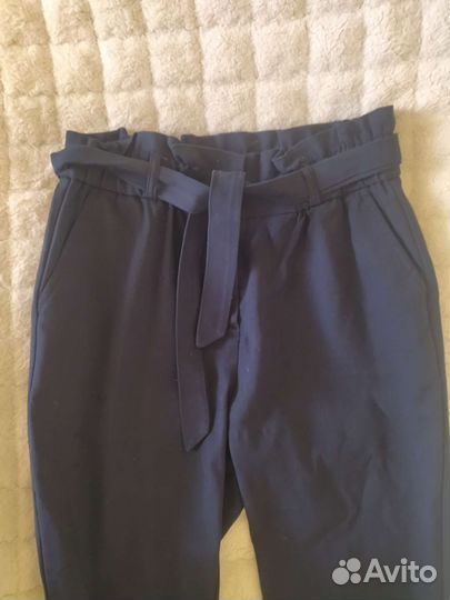 Брюки школьные синие на девочку