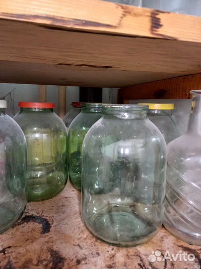Банки стеклянные разнокалиберные