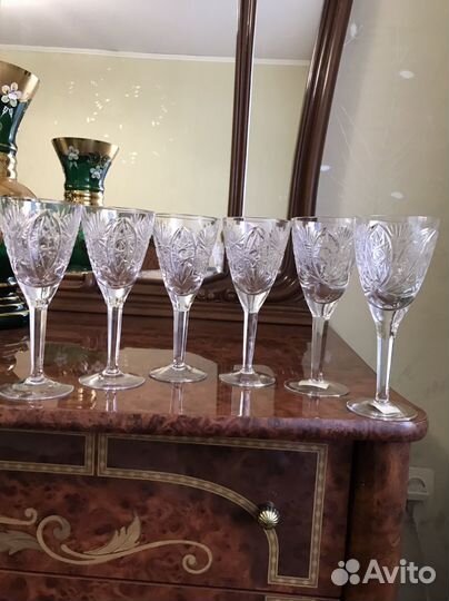 Фужеры хрустальные СССР