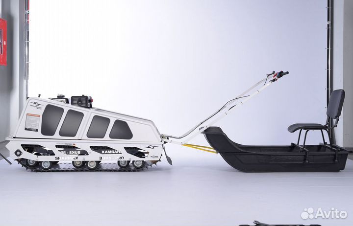 Мотобукс Sharmax S500 1700 HP15 +волокуша и кресло