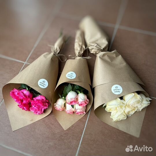 Букет роз эквадор 60 см