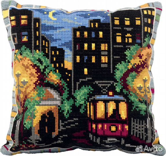 Вышивка крестом набор (подушка)