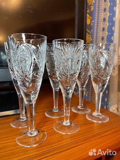 Хрустальные фужеры СССР