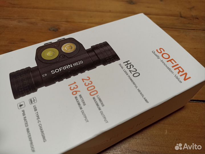 Sofirn HS20 налобный фонарь + аккумулятор