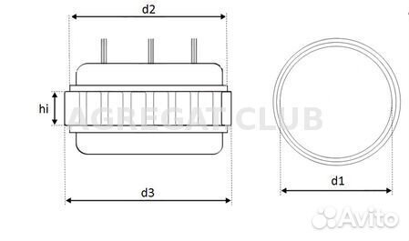 Статор генератора krauf AFV5349UX