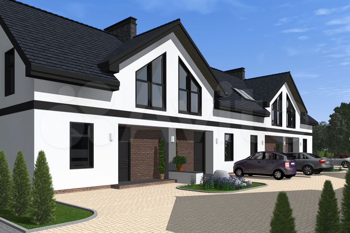 Таунхаус 98 м² на участке 2 сот.