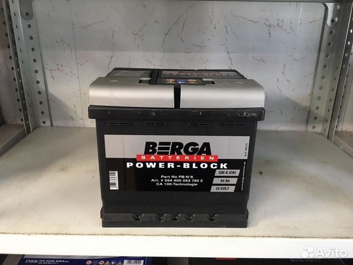 Аккумулятор Berga PB-N6 54 ач