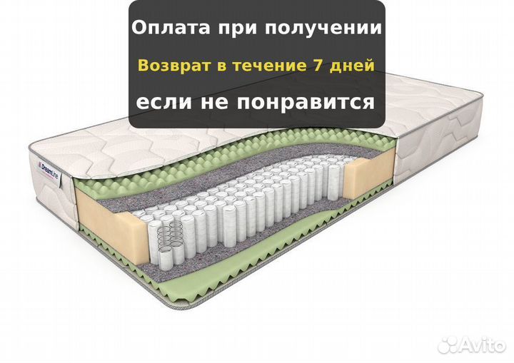 Матрас с ортопедической пеной 160х200, 180х200